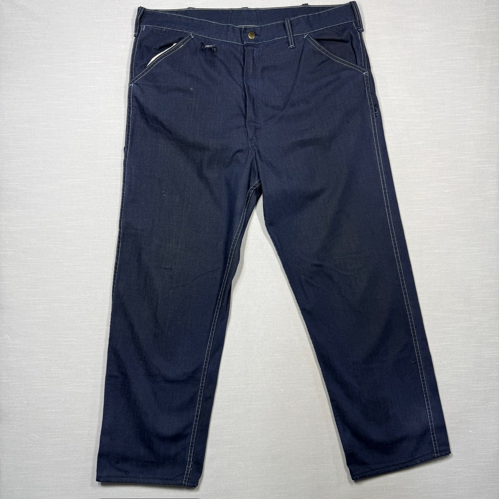 Vintage Sears Work Pants Mens 40x32 Carpenter 60s‎ 70s Distressed Scovill